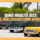 bonus mobilità