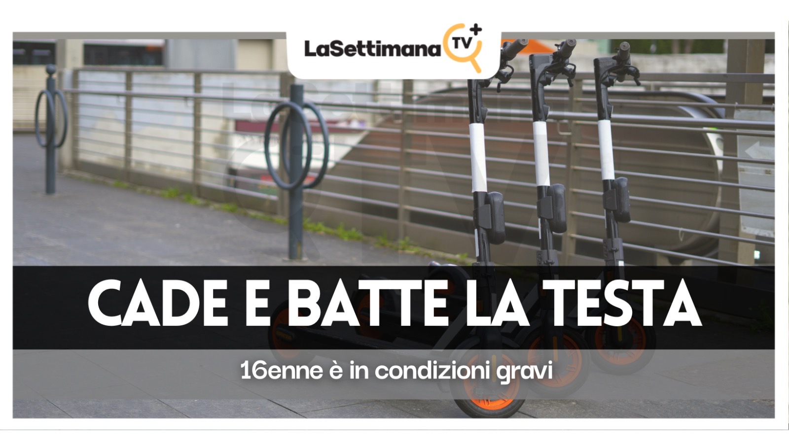 16enne cade dal monopattino